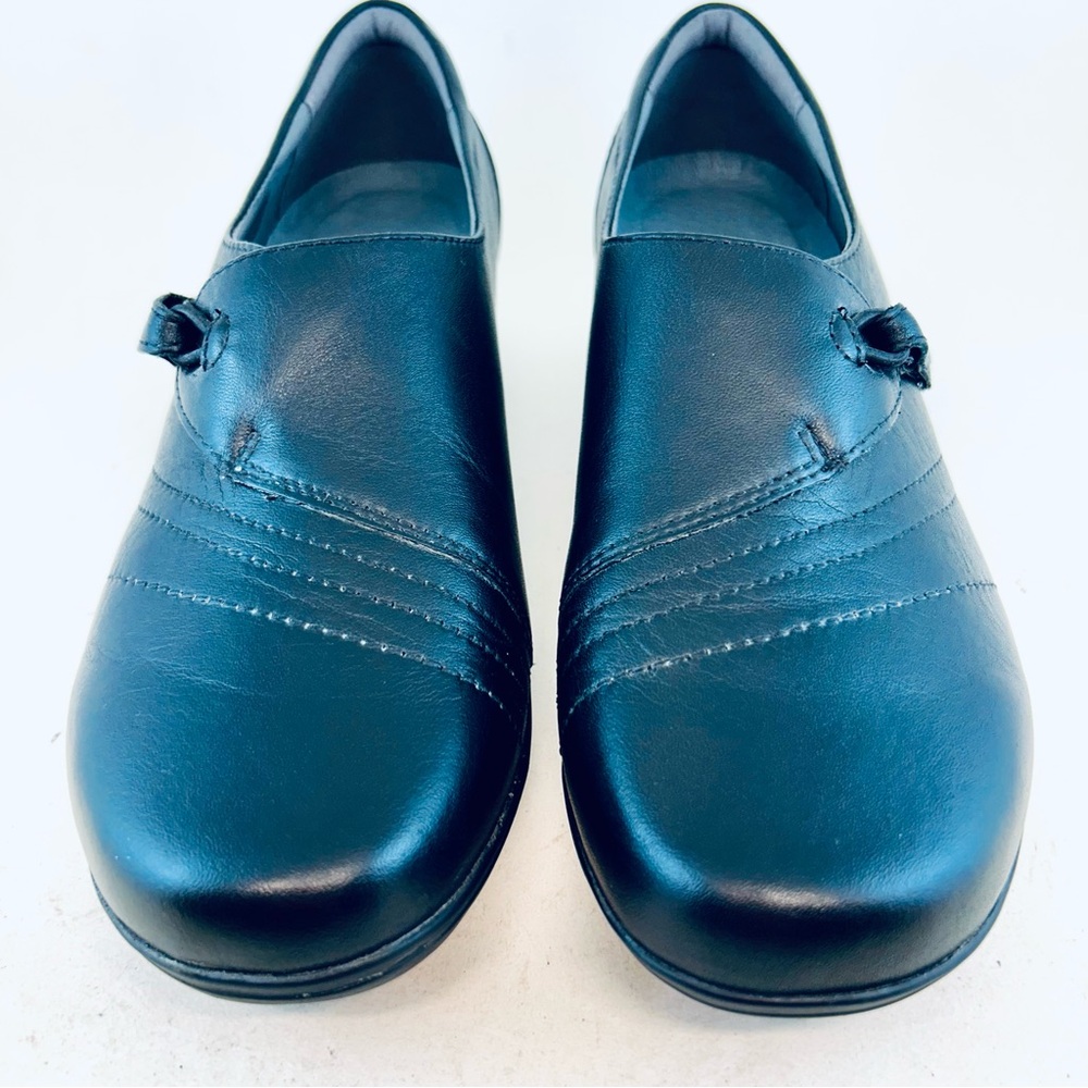 Dansko Black Milled Nappa Franny Adjustable Slip On Loafers EU 39 8.5 9 - Picture 2 of 11